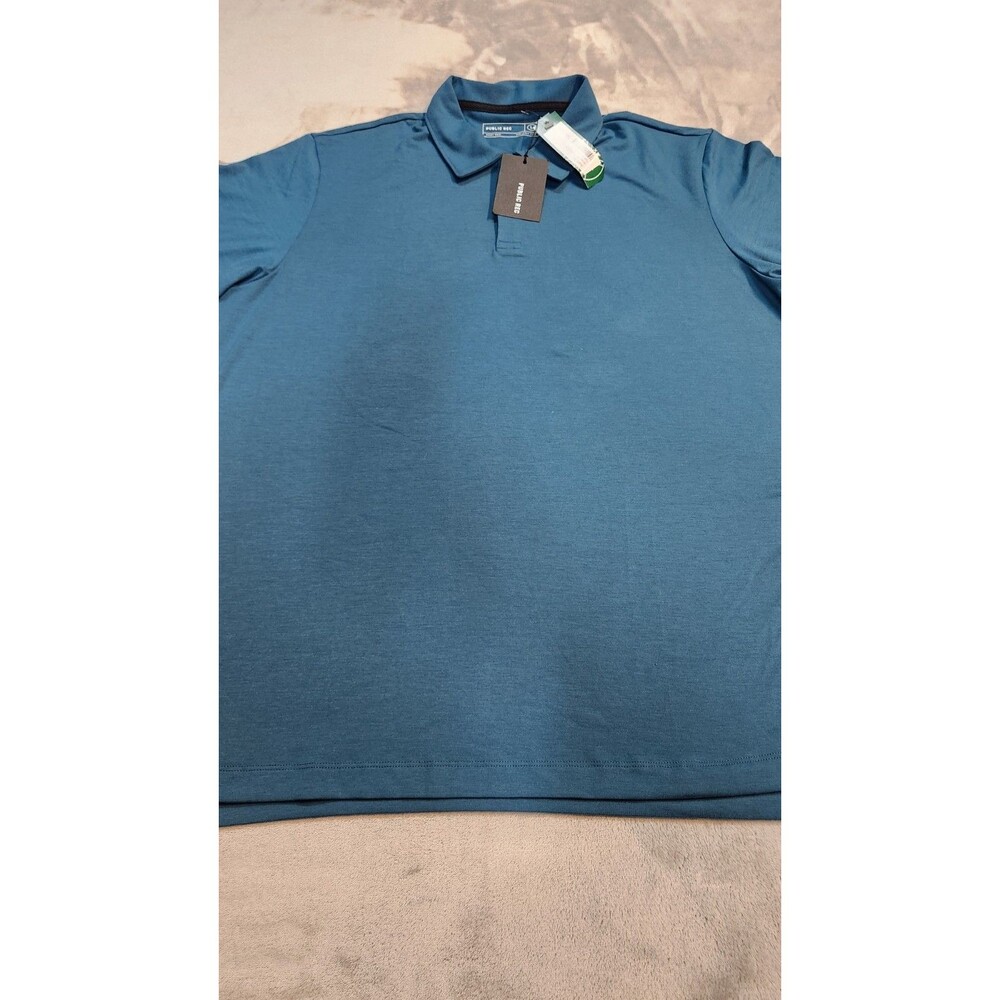 Public Rec Mens Large Blue Adapt Polo T Shirt‎ NWT